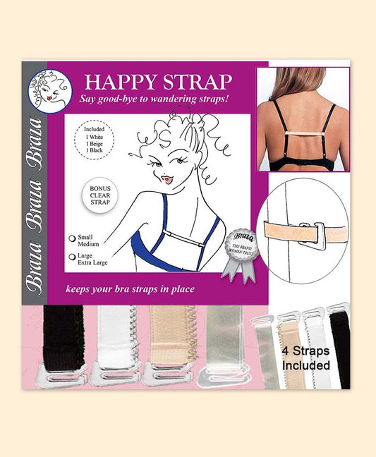 Product image of happy strap with 4 different colour straps displayed